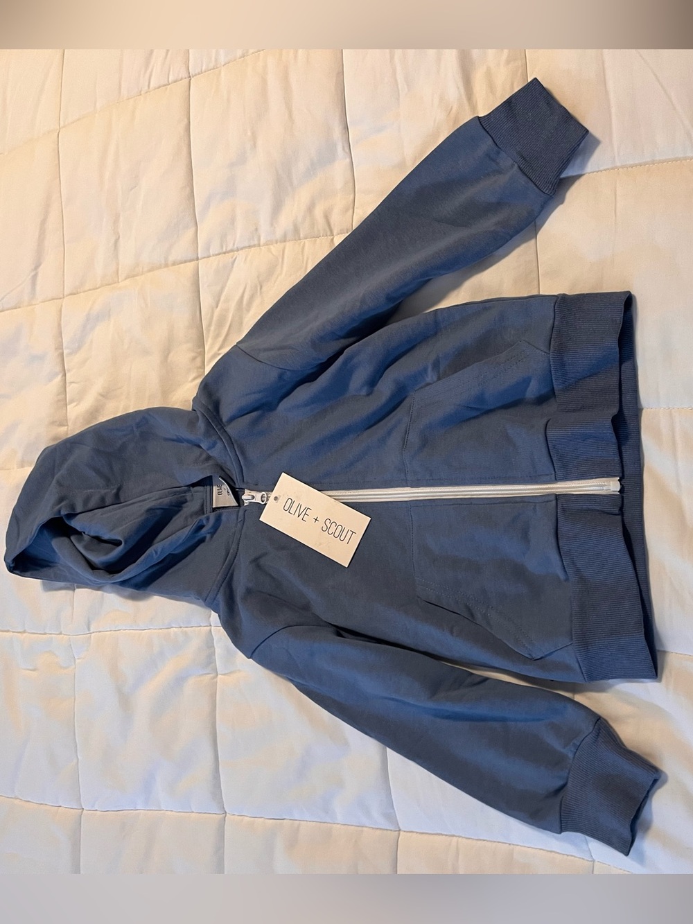 Kids' Navy Zip Hoodie